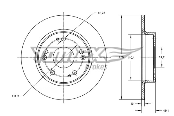 TOMEX Brakes Bremsscheibe
